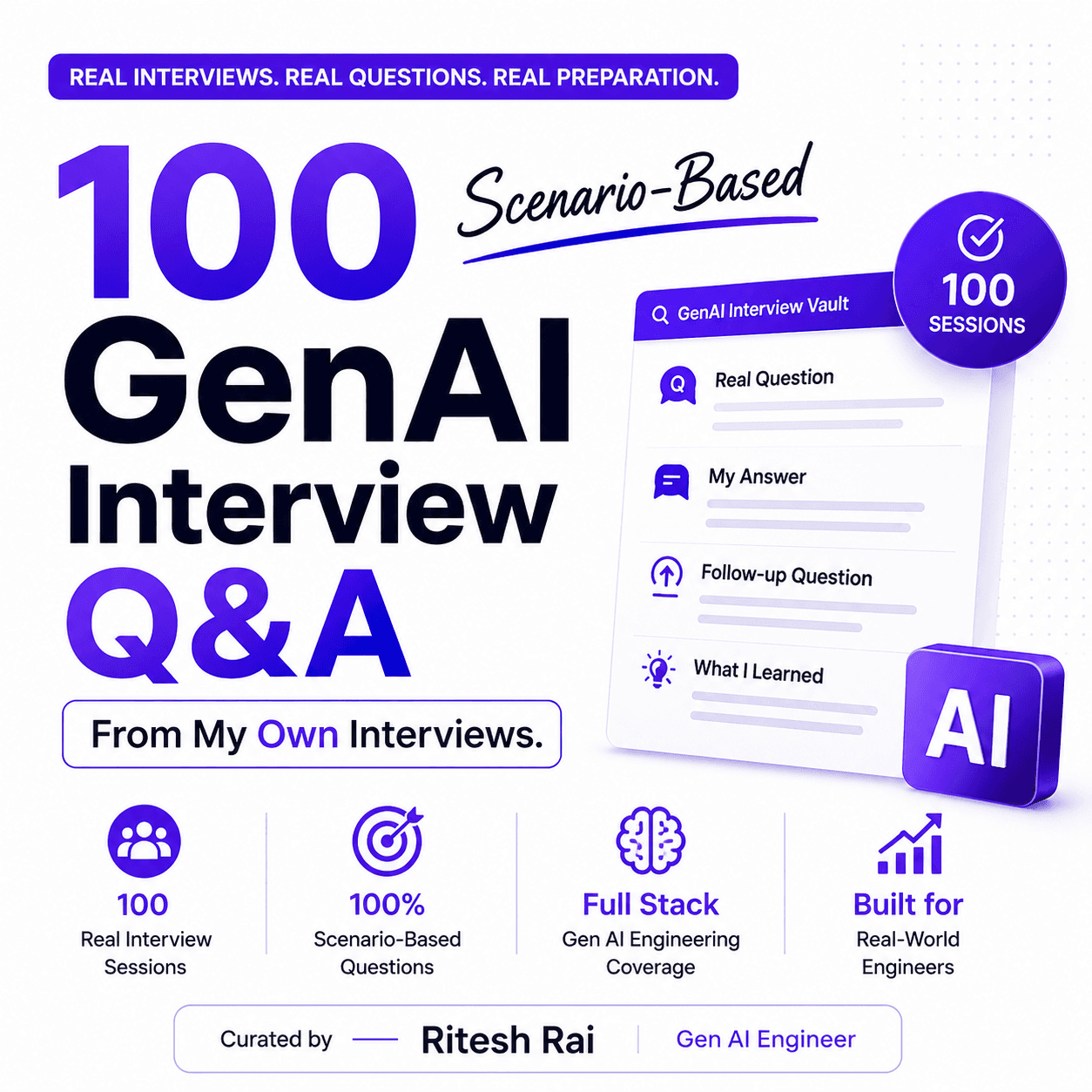 100 Scenario-Based GenAI Q&A