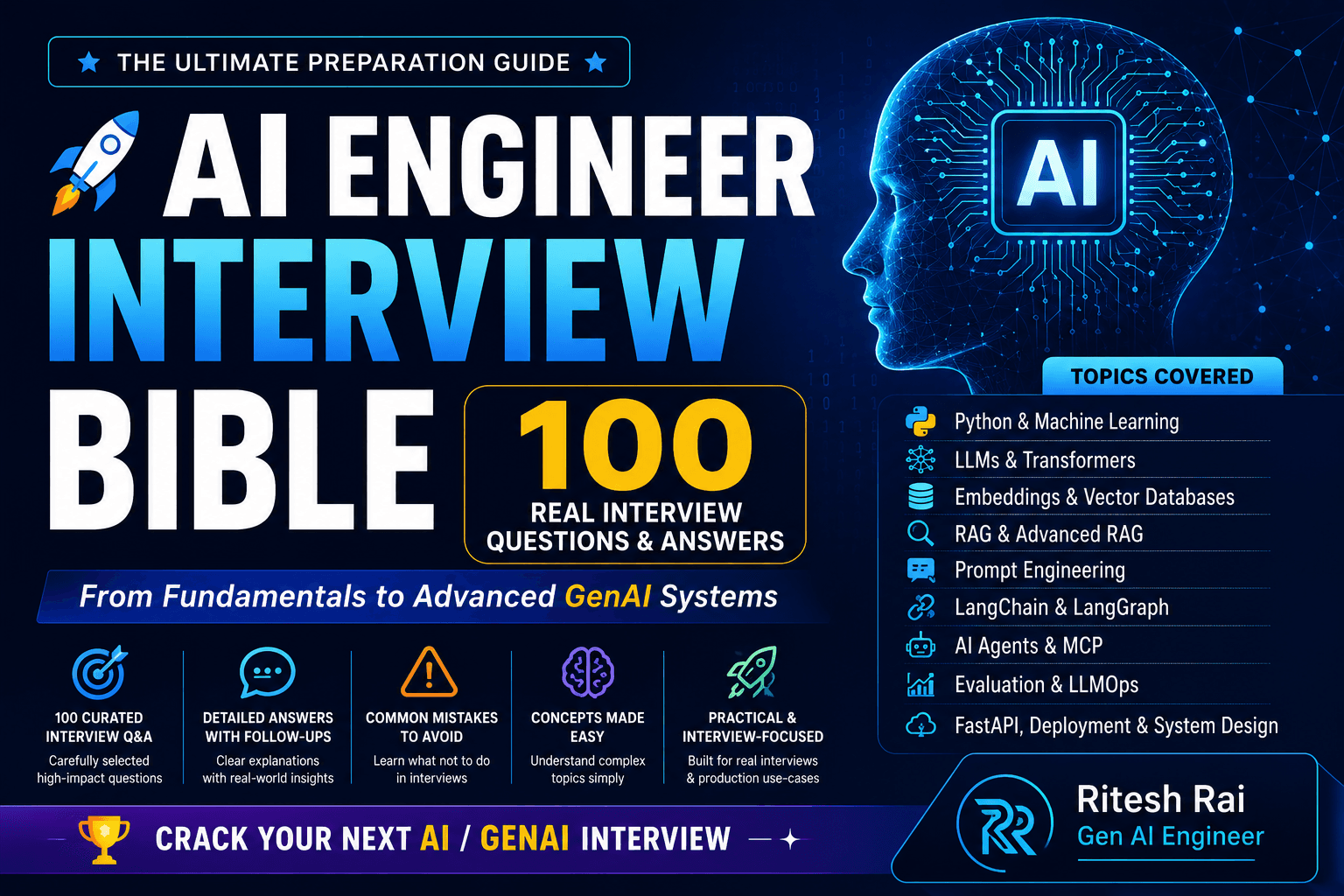 AI Engineer Interview Bible | 100 Q&A