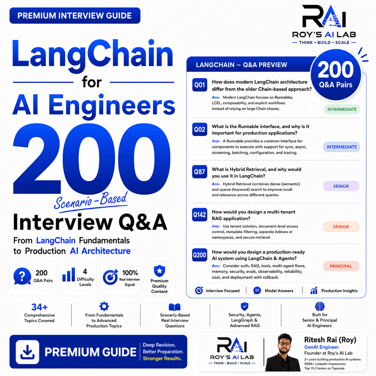 LangChain for AI Engineers: 200 Scenario-Based Production Level Interview Q&A