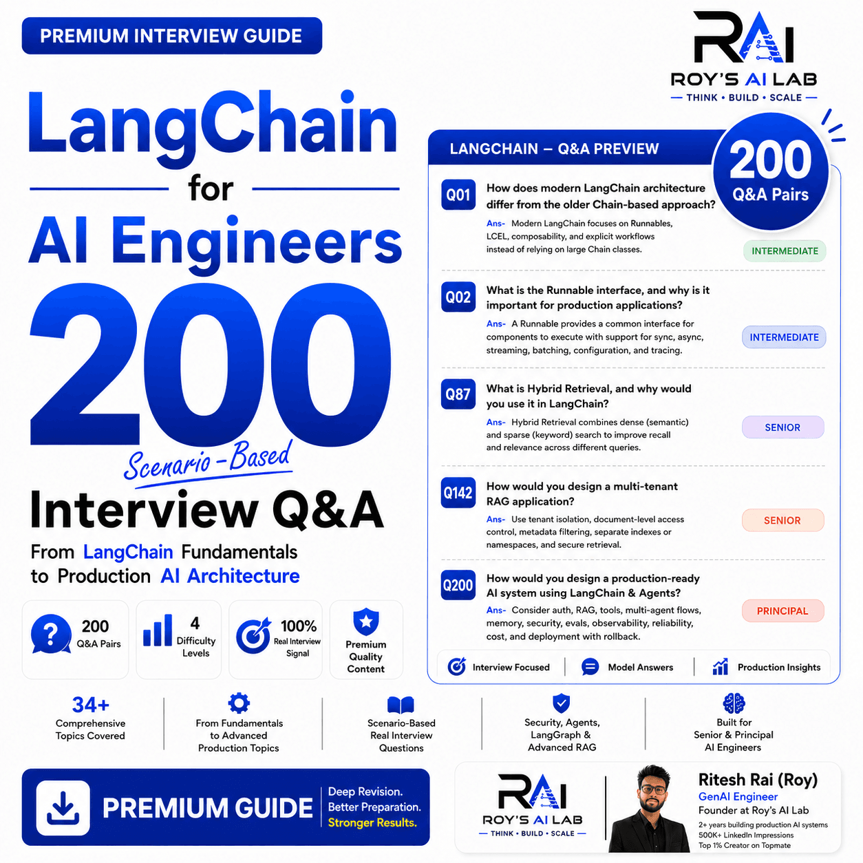 LangChain for AI Engineers: 200 Scenario-Based Production Level Interview Q&A